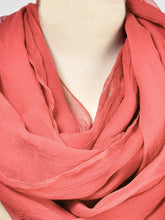 Load image into Gallery viewer, Chiffon Dupatta-Carrot Pink
