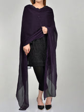 Load image into Gallery viewer, Chiffon Dupatta-Dark Purple
