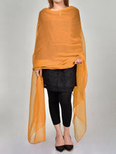 Load image into Gallery viewer, Chiffon Dupatta-Ochre Yellow
