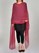 Load image into Gallery viewer, Chiffon Dupatta-Ruby Red
