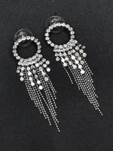 Load image into Gallery viewer, Circular Rhinestone Earrings
