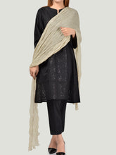 Load image into Gallery viewer, Crushed Dupatta - Smoke White
