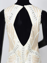 Load image into Gallery viewer, Embellished Net Dress - Off White
