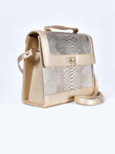 Load image into Gallery viewer, Gold Textured Handbag
