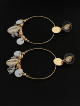 Load image into Gallery viewer, Circular Seashell Earrings
