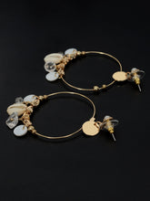 Load image into Gallery viewer, Circular Seashell Earrings
