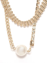 Load image into Gallery viewer, Chained Pearl Necklace
