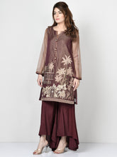 Load image into Gallery viewer, Embroidered Zarri Net Suit
