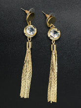 Load image into Gallery viewer, Diamante Tassel Earrings
